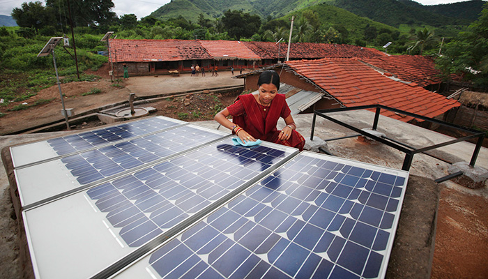 Solar panels in India