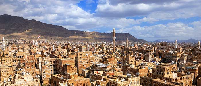 The capital city of Yemen, Sana'a, before the conflict
