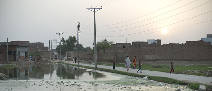 Slum in Lahore, Pakistan 