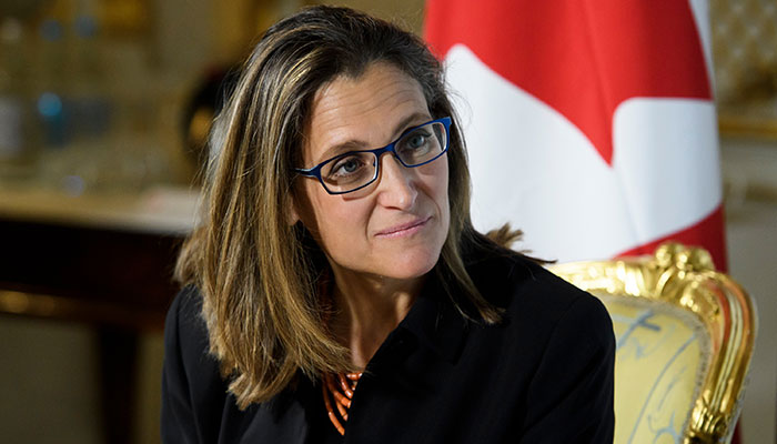 Chrystia Freeland, Canada's finance minister