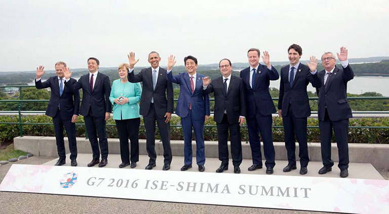 Leaders at the G7 Summit 2016. Credit: ©The White House.