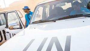 UN vehicles 