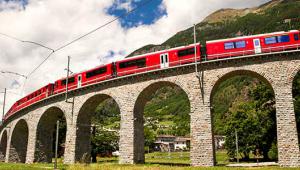 Train in Alps