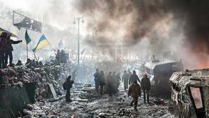 Mass anti-government protests in Kiev, Ukraine January 2014