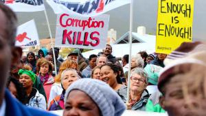 Anti-corruption march in Cape Town - image: Miram Mannak