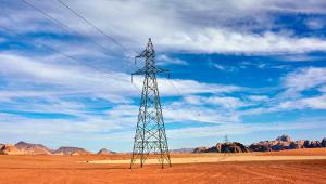 Pylon in Jordanian desert