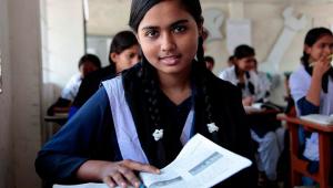 Girl in school. Credit: Ricci Coughlan/DFID