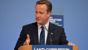 UK prime minister David Cameron at the Anti-Corruption Summit. Credit: Robert Thom/ Cabinet Office