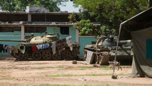 Abandoned tanks in Darfur, Sudan