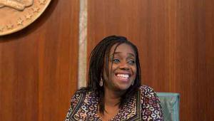Nigerian minister of finance Kemi Adeosun. Credit: IMF staff photo/Stephen Jaffe