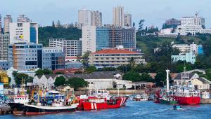 A port in Maputo, the capital of Mozambique