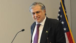 Mohammed Ishaq Dar, Pakistan's finance minister. Credit: Institute for Peace