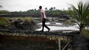 Oil pollution in Ogoniland. Credit: Luka Tomac/Friends of the Earth International