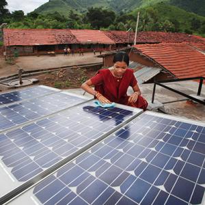 Solar panels in India