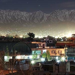 Afghanistan at night