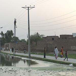 Slum in Lahore, Pakistan 