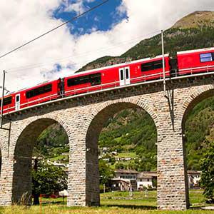 Train in Alps