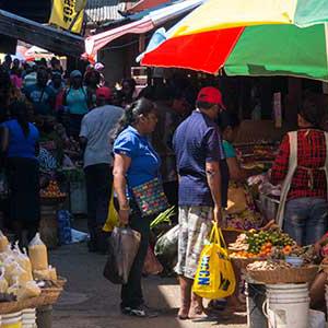 A market in Paramiribo, Suriname