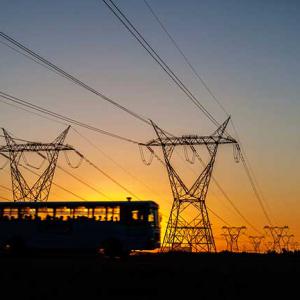 Electricity pylons in South Africa