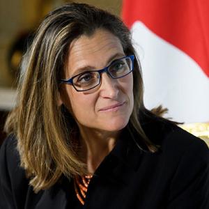 Chrystia Freeland, Canada's finance minister