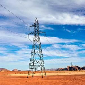 Pylon in Jordanian desert