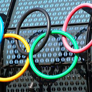 Olympic rings, Shutterstock