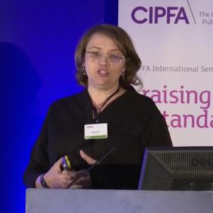 Alta Prinsloo at the CIPFA International Seminar