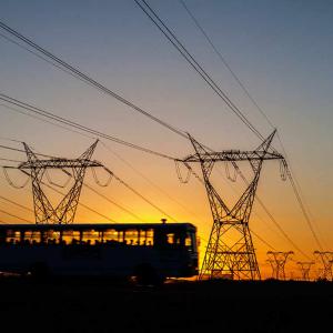 Electricity pylons in South Africa