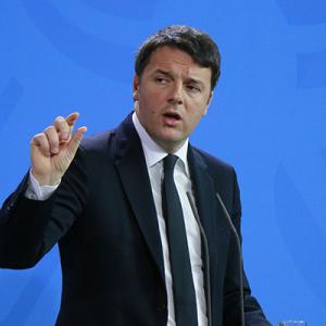 Outgoing Italian prime minister Matteo Renzi