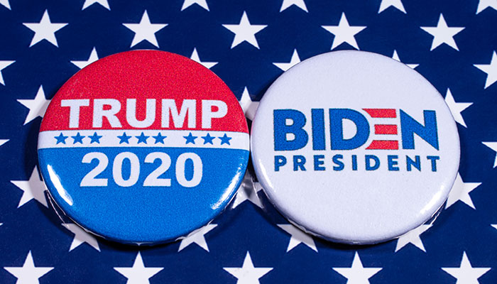 Donald Trump and Joe Biden were the two main candidates for president in the 2020 US election [image: Shutterstock]