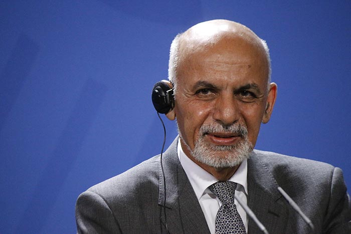 Afghanistan's president Ashraf Ghani