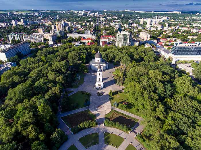 Chișinău, the capital of Moldova. 