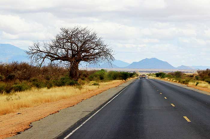A road in Kenya