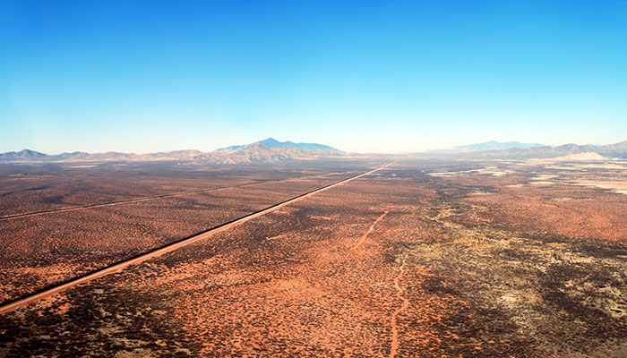 The Mexico-US border Shutterstock