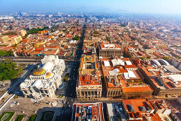 Mexico city, the capital of Mexico. 