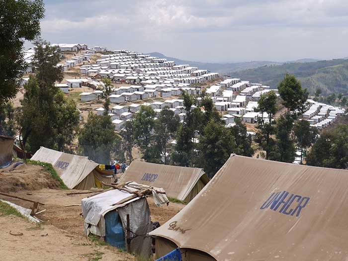 A refugee camp in Rwanda. Credit: Oxfam