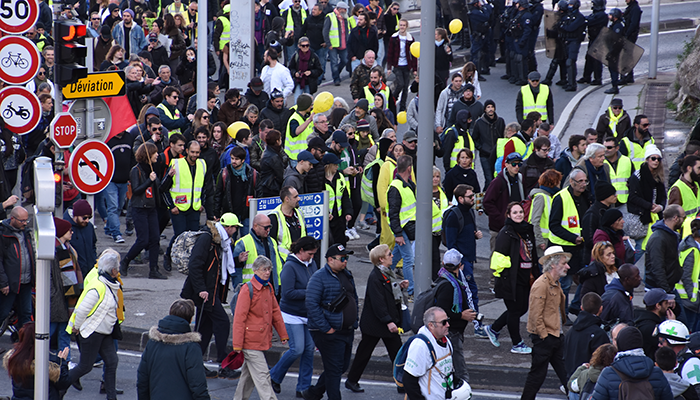 French protests French protests
