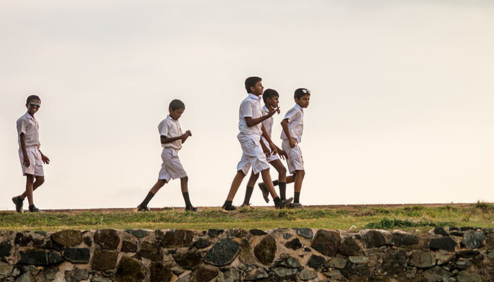 Sri Lankan schoolchildren