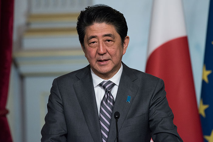 Japanese prime minister Shinzo Abe 