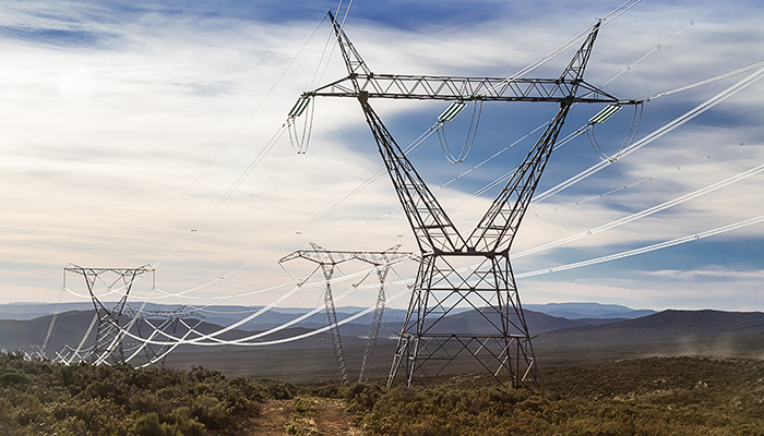 South Africa power lines 