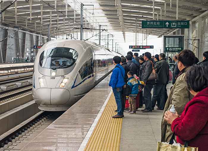 A train in China A train in China