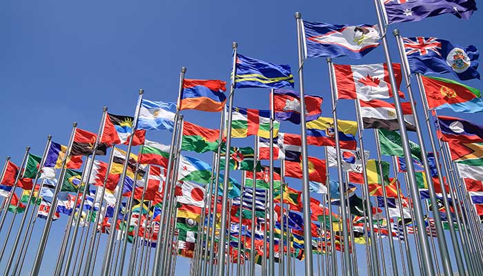 World flags SHUTTERSTOCK