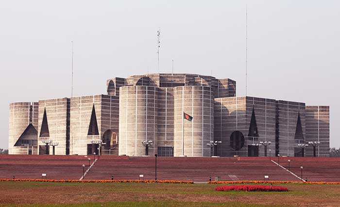 Parliament building in Bangladesh